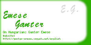 emese ganter business card